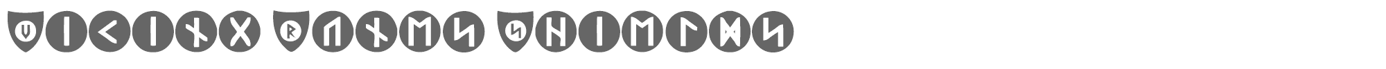 Viking Runes Shields Viking Runes Shields.ttf font preview